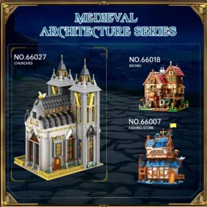 JMBricklayer 66027 European Century Church Building Block 66027 | 3183+ PCS — prix le plus bas sur Planet-Brick (vue détail 6)