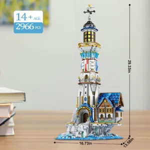 JMBricklayer 66028 Medieval Lighthouse Building Kit  66028 | 2966+ PCS — bons plans et promos sur Planet-Brick (vue détail 3)