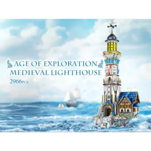 JMBricklayer 66028 Medieval Lighthouse Building Kit  66028 | 2966+ PCS — meilleure offre du moment sur Planet-Brick (vue détail 5)