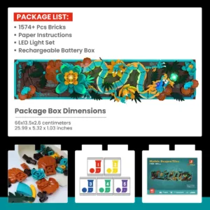 JMBricklayer 70019 JMBricklayer Mythic Dragon Tiles 70019 | 1574+PCS — comparatif marchands sur Planet-Brick (vue détail 7)