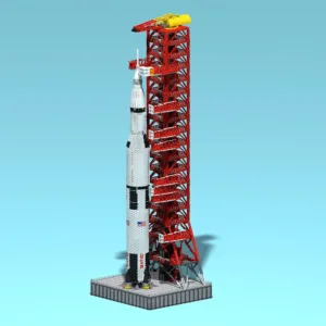 SATURN V ROCKET + LAUNCH PAD (GIANT SIZE)