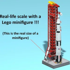 madeofbrick MOB-102 SATURN V ROCKET + LAUNCH PAD (GIANT SIZE) — bons plans et promos sur Planet-Brick (vue détail 3)