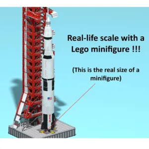 madeofbrick MOB-102 SATURN V ROCKET + LAUNCH PAD (GIANT SIZE) — comparez les prix sur Planet-Brick (vue détail 4)