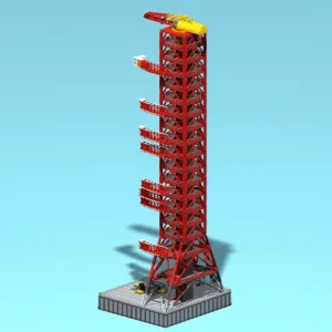 madeofbrick MOB-103 SATURN V LAUNCH PAD (GIANT SIZE) — meilleure offre du moment sur Planet-Brick (vue détail 5)