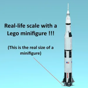 madeofbrick MOB-104 SATURN V ROCKET (GIANT SIZE) — bons plans et promos sur Planet-Brick (vue détail 3)