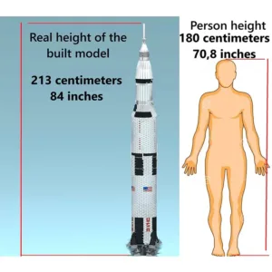 madeofbrick MOB-104 SATURN V ROCKET (GIANT SIZE) — comparez les prix sur Planet-Brick (vue détail 4)