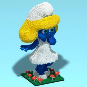 madeofbrick MOB-116 GIANT SMURFETTE — bons plans et promos sur Planet-Brick (vue détail 3)