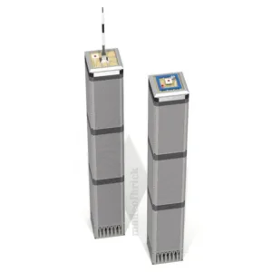 madeofbrick MOB-23 Twin Towers 43.5 inches — comparateur de prix sur Planet-Brick (vue détail 1)