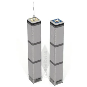 madeofbrick MOB-23 Twin Towers 43.5 inches — meilleure offre du moment sur Planet-Brick (vue détail 5)