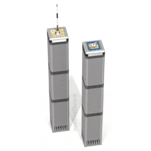 madeofbrick MOB-23 Twin Towers 43.5 inches — prix le plus bas sur Planet-Brick (vue détail 6)