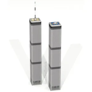 madeofbrick MOB-23 Twin Towers 43.5 inches — comparatif marchands sur Planet-Brick (vue détail 7)