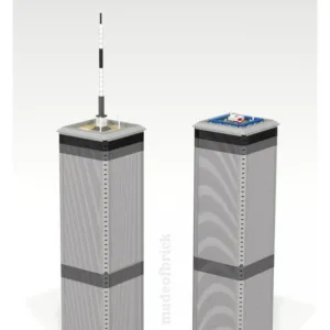 madeofbrick MOB-23 Twin Towers 43.5 inches — meilleur prix sur Planet-Brick (vue détail 9)