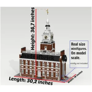 madeofbrick MOB-61 Independence Hall — bons plans et promos sur Planet-Brick (vue détail 3)