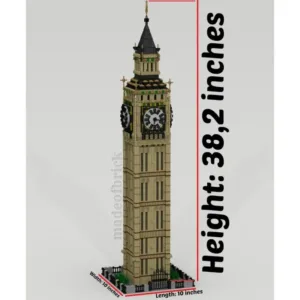 madeofbrick MOB-62 Big Ben — comparez les prix sur Planet-Brick (vue détail 4)