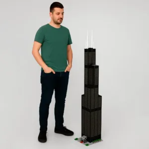 madeofbrick MOB-77 Willis Tower 53 inches — où acheter au meilleur tarif sur Planet-Brick (vue détail 2)