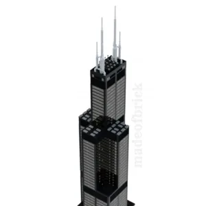 madeofbrick MOB-77 Willis Tower 53 inches — comparatif marchands sur Planet-Brick (vue détail 7)