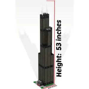 madeofbrick MOB-77 Willis Tower 53 inches — achat malin sur Planet-Brick (vue détail 8)