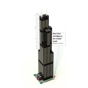 madeofbrick MOB-77 Willis Tower 53 inches — meilleur prix sur Planet-Brick (vue détail 9)