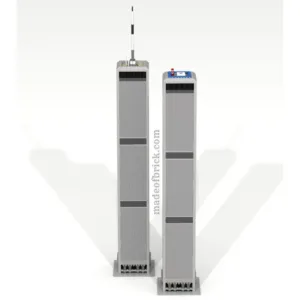 madeofbrick MOB-78 Twin Towers 34.5 inches — comparateur de prix sur Planet-Brick (vue détail 1)
