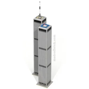 madeofbrick MOB-78 Twin Towers 34.5 inches — bons plans et promos sur Planet-Brick (vue détail 3)