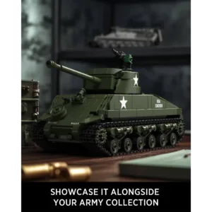 nifeliz NF10313 Sherman Military Tank — comparez les prix sur Planet-Brick (vue détail 4)