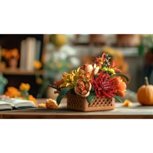 nifeliz NF10325 Autumn Floral Basket — prix le plus bas sur Planet-Brick (vue détail 6)