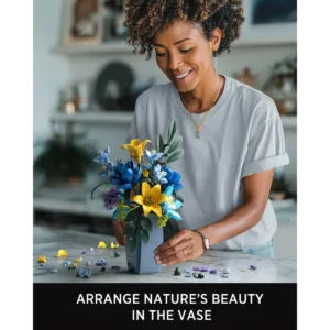 nifeliz NF10337 Wildflower Bouquet with Vase — comparez les prix sur Planet-Brick (vue détail 4)