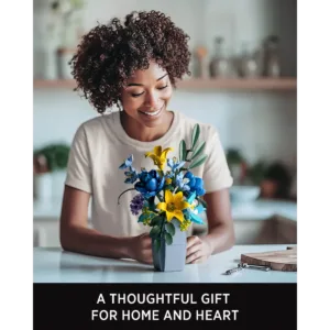 nifeliz NF10337 Wildflower Bouquet with Vase — prix le plus bas sur Planet-Brick (vue détail 6)
