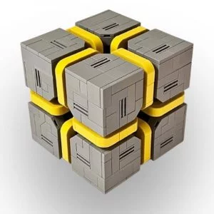 Sci-Fi Caution Cube