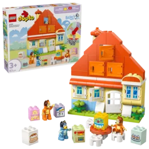 La maison de famille de Bluey et le jeu de mémoire
