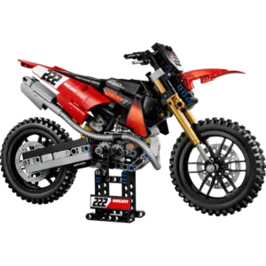 LEGO 42238 La moto Ducati Desmo450 MX Factory — comparateur de prix sur Planet-Brick (vue détail 1)