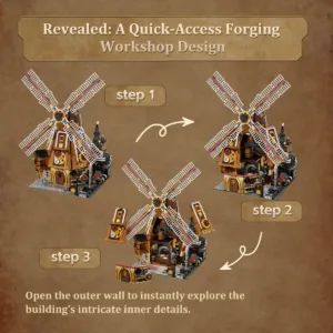 Pantasy 85026 Pantasy Steampunk Windmill Workshop — meilleure offre du moment sur Planet-Brick (vue détail 5)