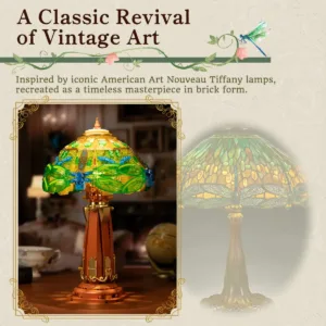 Pantasy 85042 Pantasy Stained Glass Table Lamp — bons plans et promos sur Planet-Brick (vue détail 3)