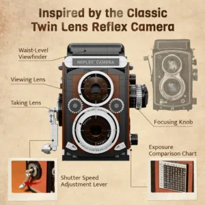 Pantasy 85050 Pantasy Twin Lens Reflex Camera — bons plans et promos sur Planet-Brick (vue détail 3)