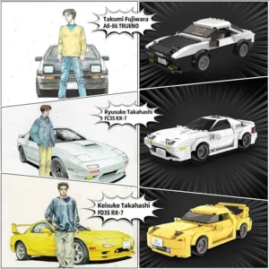 CaDa C55013W Initial-D Mazda RX-7 FD3S — bons plans et promos sur Planet-Brick (vue détail 3)