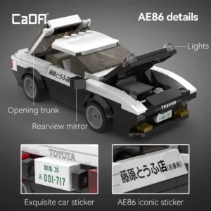 CaDa C55014W Initial-D Toyota Trueno AE86 — où acheter au meilleur tarif sur Planet-Brick (vue détail 2)