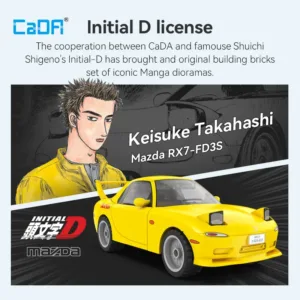 CaDa C55017W Initial-D Mazda™ RX-7 FD3S — bons plans et promos sur Planet-Brick (vue détail 3)