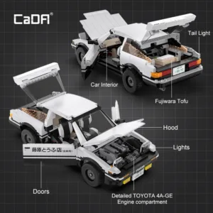 CaDa C61024W CaDA Initial D Toyota Trueno AE86 — comparatif marchands sur Planet-Brick (vue détail 7)