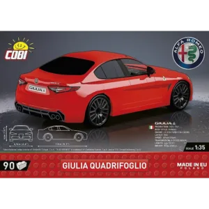 Cobi 24604 Giulia Quadrifoglio — où acheter au meilleur tarif sur Planet-Brick (vue détail 2)