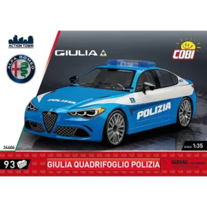 Cobi 24606 Giulia Quadrifoglio Polizia — comparateur de prix sur Planet-Brick (vue détail 1)
