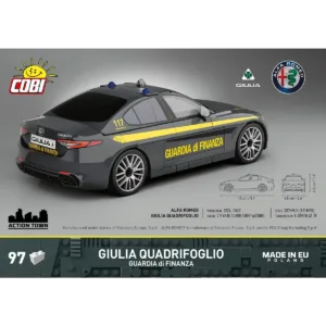 Cobi 24657 Giulia Quadrifoglio Guardia di Finanza — bons plans et promos sur Planet-Brick (vue détail 3)