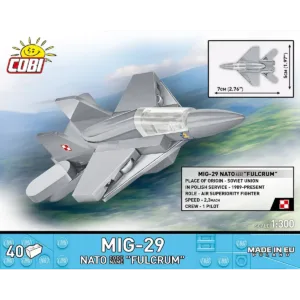 Cobi 5928 MiG-29 NATO "Fulcrum" 1:300 — où acheter au meilleur tarif sur Planet-Brick (vue détail 2)