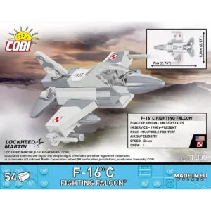 Cobi 5929 F-16C Fighting Falcon 1:300 — où acheter au meilleur tarif sur Planet-Brick (vue détail 2)