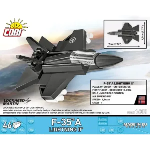 Cobi 5940 F-35A Lightning II 1:300 — où acheter au meilleur tarif sur Planet-Brick (vue détail 2)