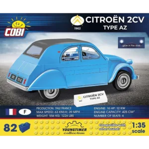 Cobi 24511 Citroen 2CV Type AZ 1962 — où acheter au meilleur tarif sur Planet-Brick (vue détail 2)