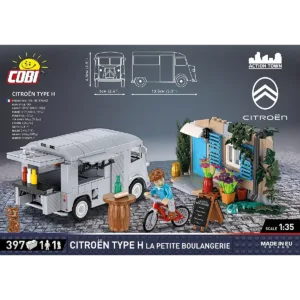 Cobi 24633 Citroen Type H "La Petite Boulangerie" — bons plans et promos sur Planet-Brick (vue détail 3)