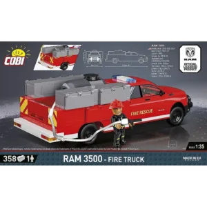 Cobi 24612 RAM 3500 - Fire Truck — bons plans et promos sur Planet-Brick (vue détail 3)