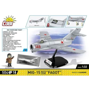 Cobi 2416 MiG-15 Fagot — comparatif marchands sur Planet-Brick (vue détail 7)