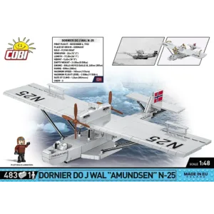 Cobi 1384 Dornier Do J Wal "Amundsen" N-25 — où acheter au meilleur tarif sur Planet-Brick (vue détail 2)