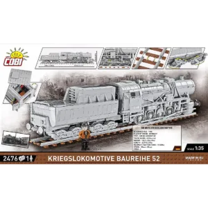 Cobi 6281 Kriegslokomotive Baureihe 52 — bons plans et promos sur Planet-Brick (vue détail 3)